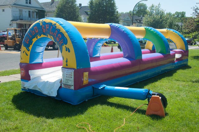 bounce house slip n slide